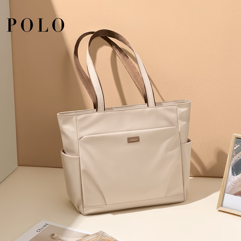 Женская сумка POLO, вместительная сумка для ноутбука 15 дюймов, элегантная сумка-тоут, легкая сумка через плечо, подарок на День святого Валентина