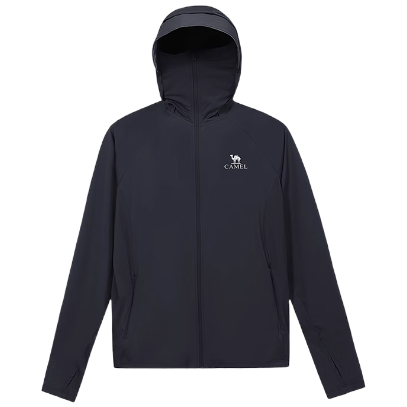 CAMEL Cold White Outdoor Sun Protection Clothing for Spring And Summer, Unisex Original Yarn Cool-Feeling UPF50 Jacket Sunscreen Coat