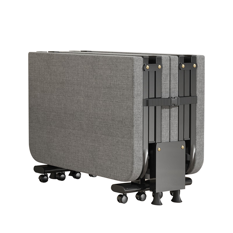 Nanjiren Folding Bed, Single Nap Bed, Portable Camping Cot, Office Nap Bed, Accompanying Care Bed, Four-Fold Foam Bed, 70cm