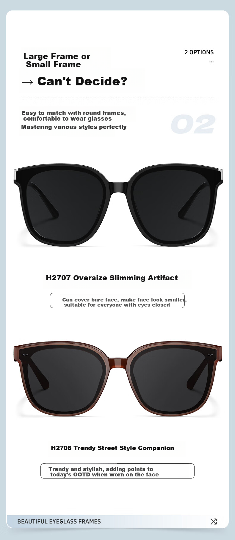 HELEN KELLER Sunglasses for Men, Trendy Square Frame, UV Protection, Polarized Driving Glasses for Women H2706H01 3