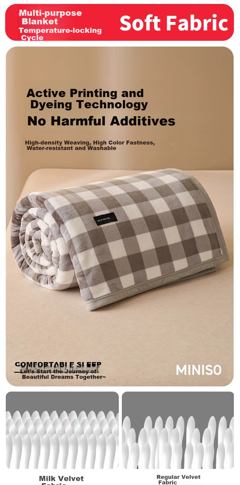 MINISO Blanket, Thin Summer Quilt, Nap Throw, Cooling Blanket, Air Conditioning Quilt, Towel Blanket, 180x200cm 6