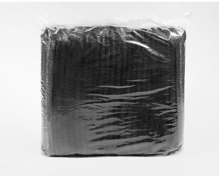 Minggu Disposable Head Cover Kitchen Dustproof Strip Cap Mesh Cap Non-woven Dustproof Black Double Rib 100pcs CW184924 4
