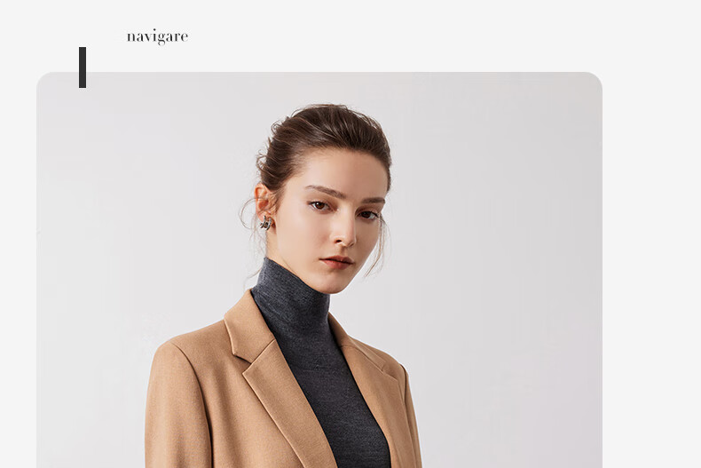 Navigare Women's Commuter Casual Blazer, Simple And Elegant Work Suit Jacket 2331804506 32