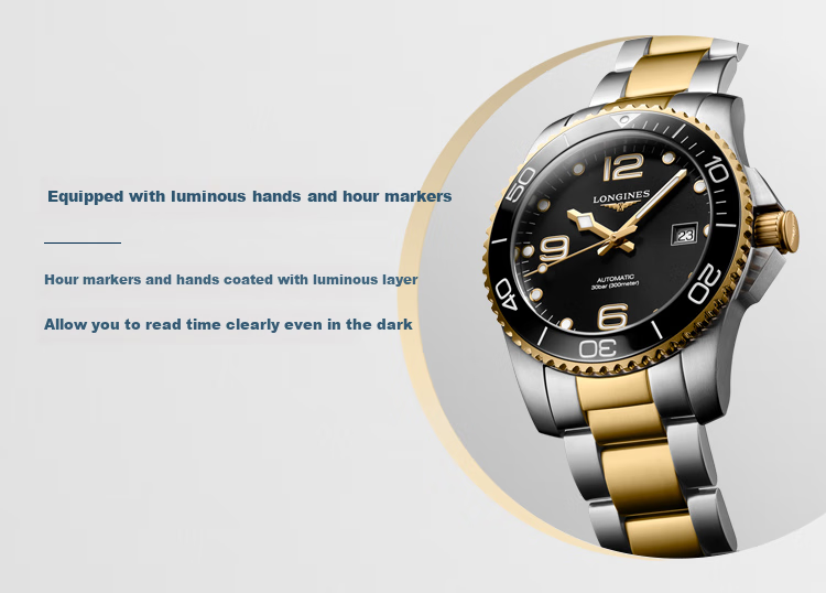 LONGINES Swiss Watch, Conquest Diving Series, Men's Steel Strap Mechanical Watch L37423967 6