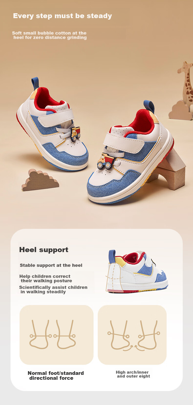 BALABALA Children's Shoes Toddler Walking Shoes Boys Girls Sneakers White Shoes Spring Autumn 2025 New Shoes 209125144217 3