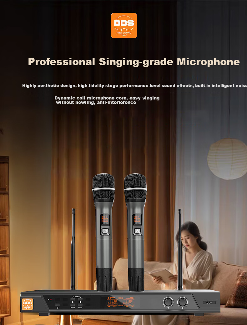 BBS [Annual Bestseller] BK10 Home KTV Sound System Set, Professional Theater Speakers Three-Way Karaoke Singing Complete Equipment for Home Use 10