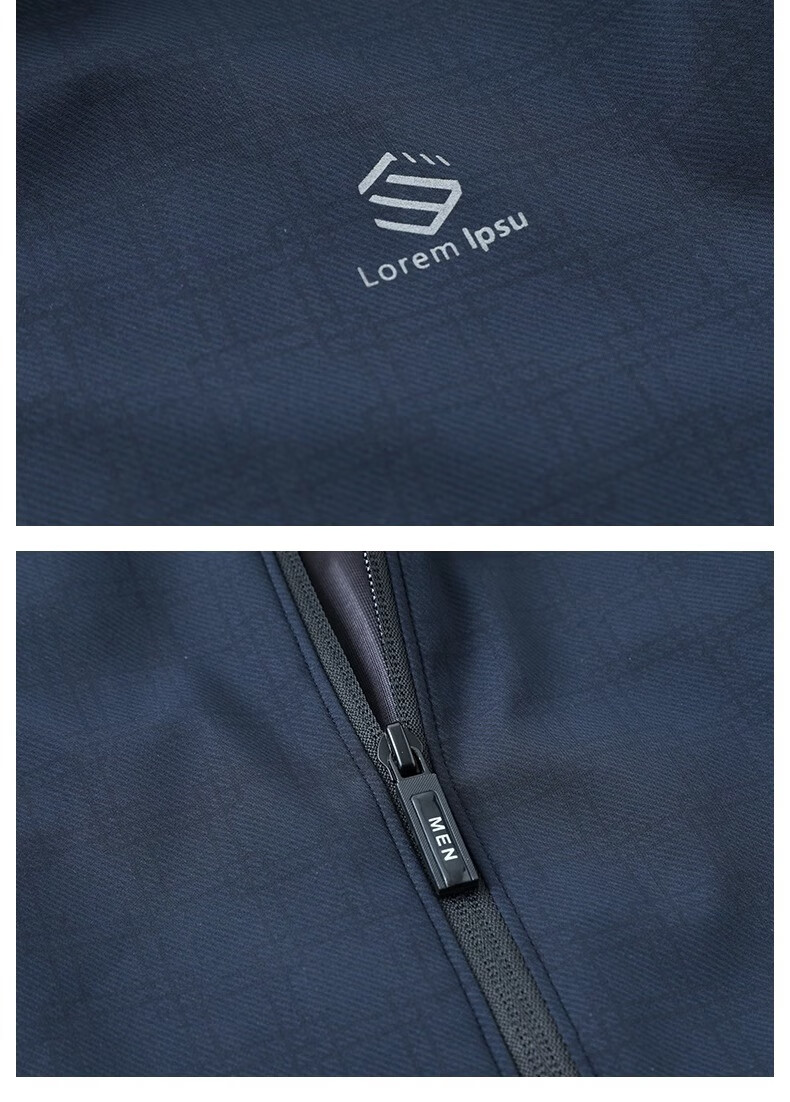 Baocaiyang Middle-Aged Dad Casual Jacket for Men, Spring And Autumn Stand-Up Collar Cadre Uniform Outerwear, Middle-Aged And Elderly Men's Clothing 8