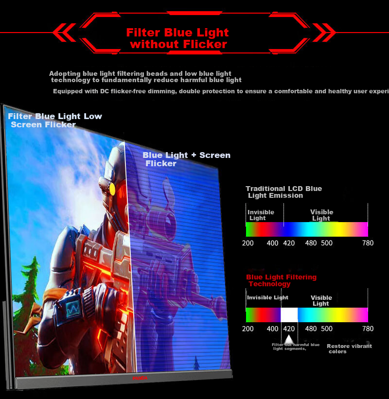 Panda 23.8-inch 240Hz Fast IPS 1ms GTG 110% sRGB Low Blue Light Gaming Monitor P24F6 10