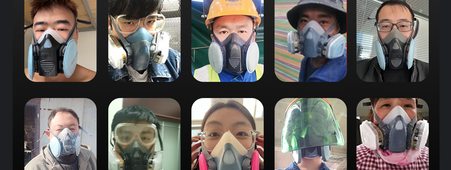 MAIDUN Dust Mask KP100, Coal Mine Underground Specialized Dust-Proof Mask, Grinding Dust Mask, 802C Set 15
