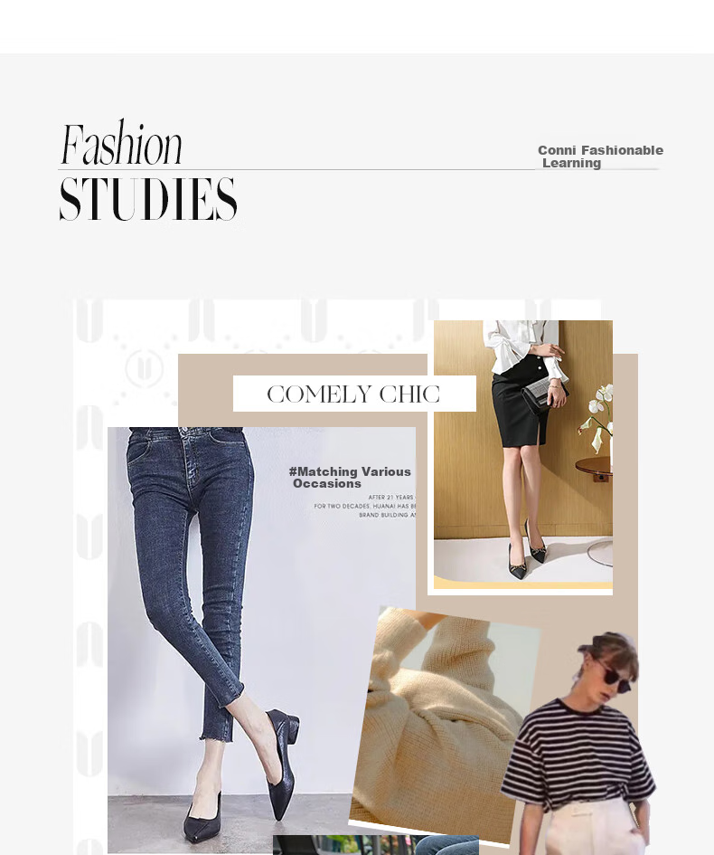 COMELY Women's Single Shoes, Spring Thin Heel Pointed Toe High Heel Sheepskin Soft Comfortable Sole, Simple Professional Work Shoes, Beige, Size 34 18
