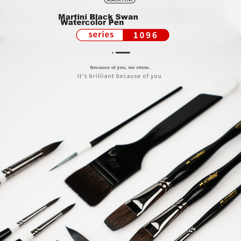 MAIRTINI Black Swan Watercolor Pens, Squirrel Hair Brush, Outline Paint Pens, Art-Specific Set of 3, 1612MTX-0014 6