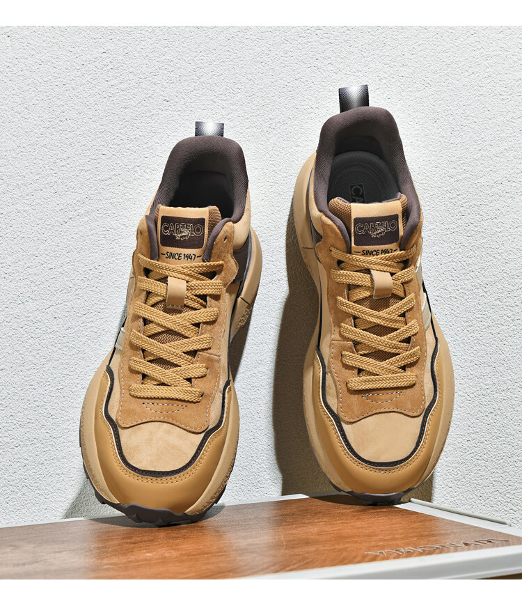 CARTELO Men's Casual Sports Sneakers, Autumn And Winter New Classic Retro Versatile Dirty Shoes, Outdoor Hiking Jogging New Style 13