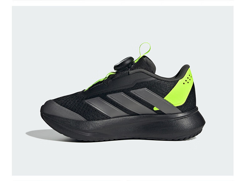 Adidas Children's Shoes, Spring 2025 Boys And Girls BOA Style DURAMO Kids Shock-Absorbing Running Sneakers IH3603 Black/Red 1