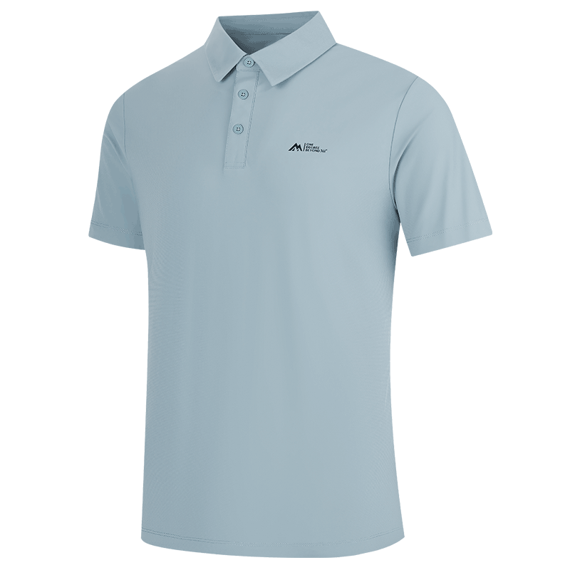 361° Men's Short-Sleeve Polo Shirt for Summer Sun Protection, Loose-Fitting Sports Ice Silk Fitness T-Shirt, Half Sleeve Men's Style 652524103D-8