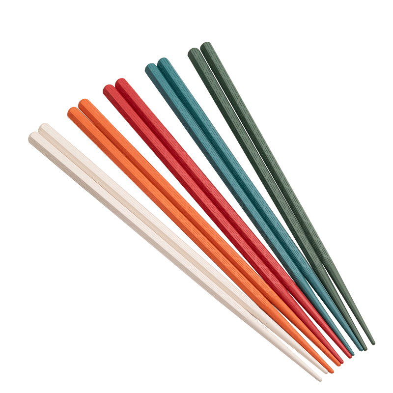 JD Original Chopsticks, Household Tableware, Alloy Japanese-Style Pointed Tips [Antibacterial And Heat-Resistant], Divided Chopsticks, 6 Pairs Set