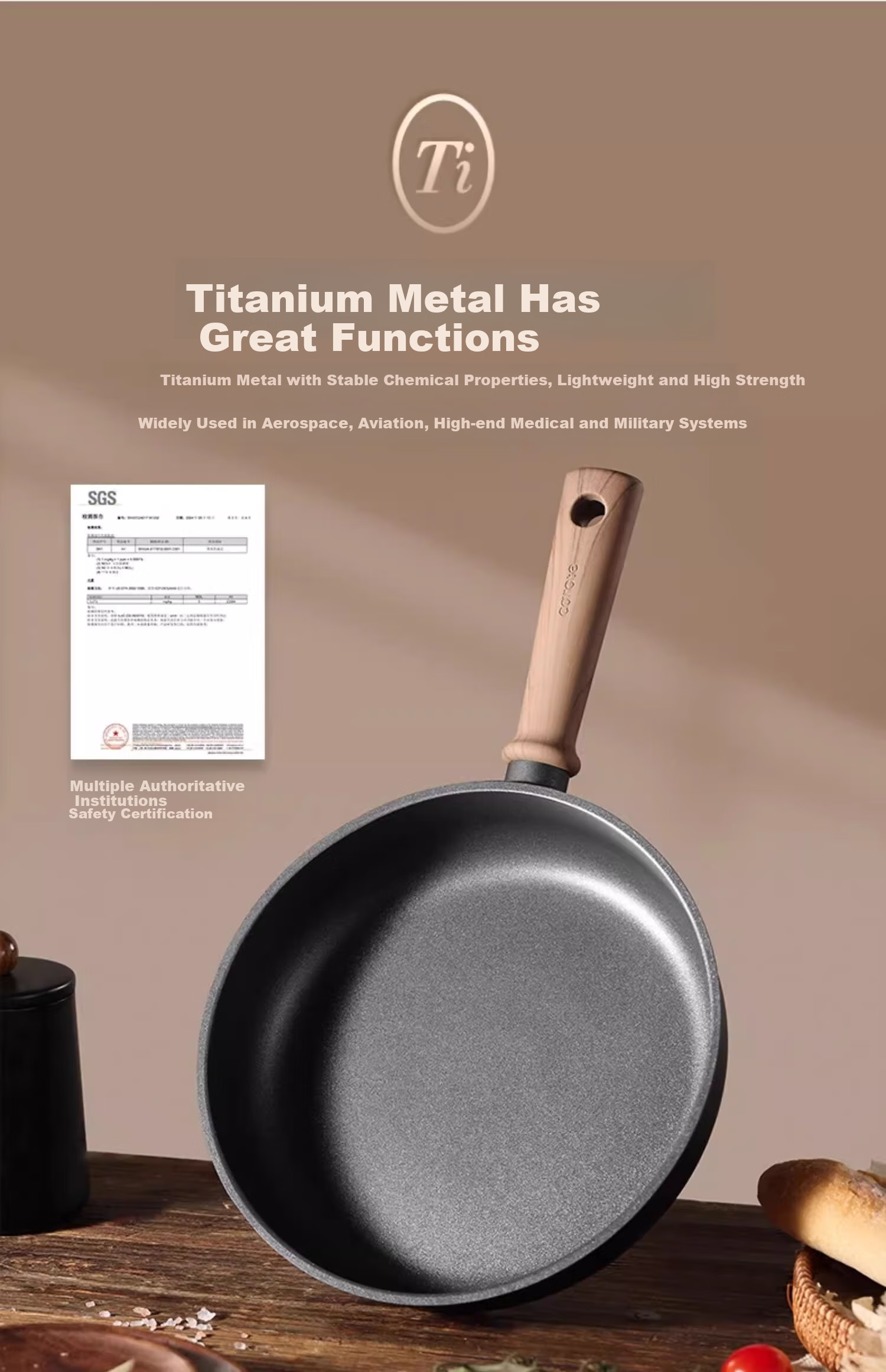 CaROTE Non-Stick Frying Pan, Small Skillet for Home Use, Suitable for Pancakes, Eggs, Steak, Titanium Cookware, Lightweight, Compatible with Induction Cookers, 26cm 11