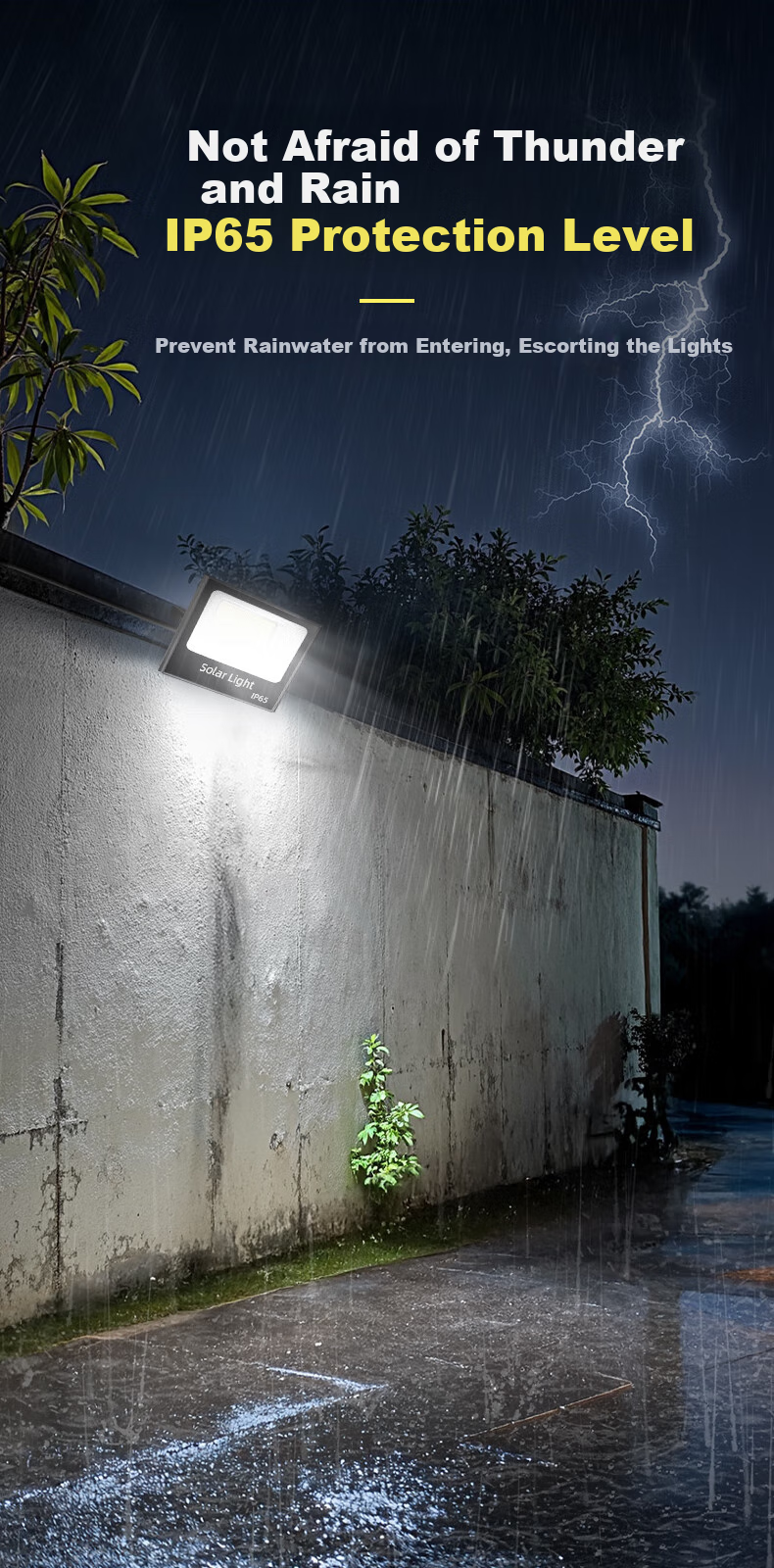 Xiangzhe Solar Outdoor Motion Sensor Light, Garden Lamp, Home Street Light, 1500-W with 5-Meter Cable 8