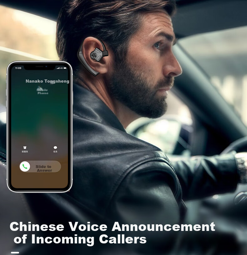 Guiyin B1 Wireless Bluetooth Headphones, New Over-Ear Design with Noise Cancellation, Dual Replaceable Batteries, In-Ear Style with Long Standby Time, Suitable for Running, Compatible with Huawei, Apple, OPPO, Xiaomi, Vivo 13