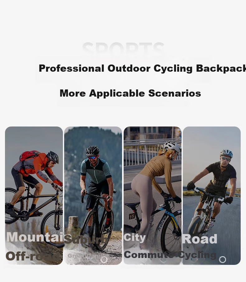 Li-Ning Backpack, Cycling Bag, Bicycle Road Bike Bag, Men's Outdoor Lightweight Hiking Bag, Waterproof Travel Bag for Trekking 2