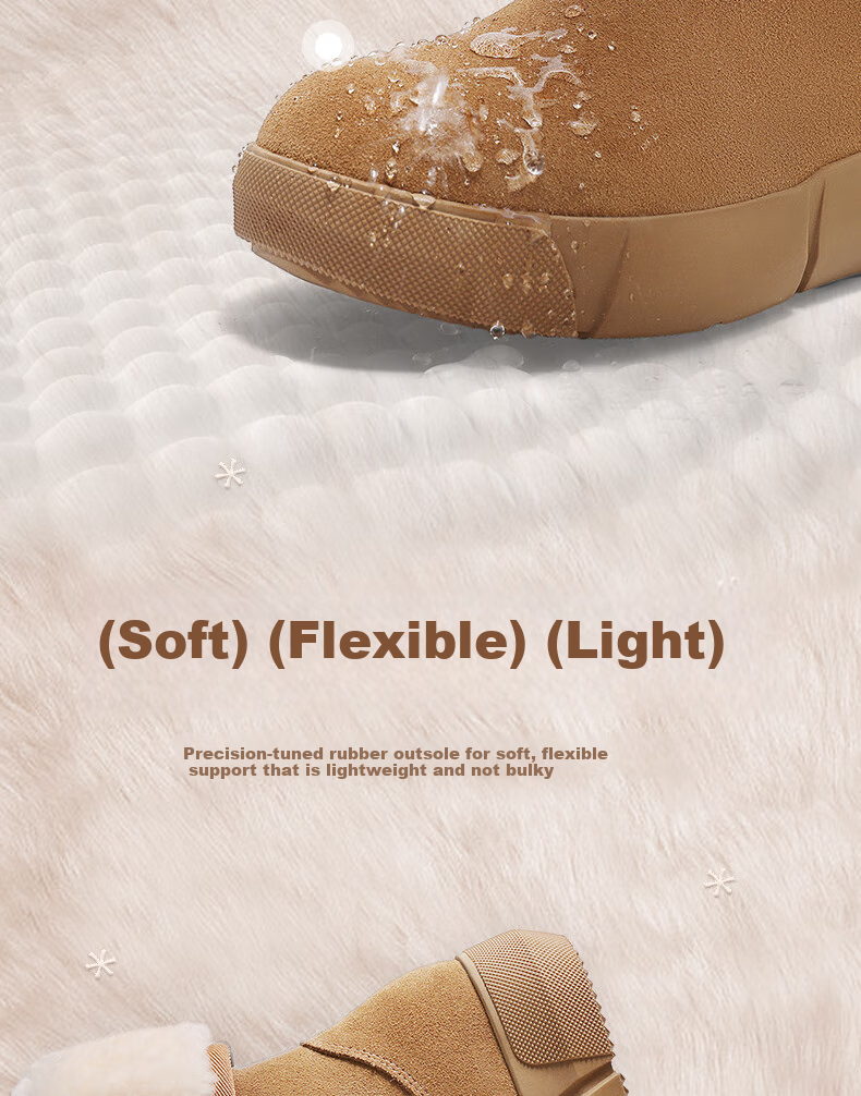 SENDA Snow Boots for Women, 2024 New Warm Plush Northeast Short Boots, Red-Medium/short Dual Wear, Size 37 8