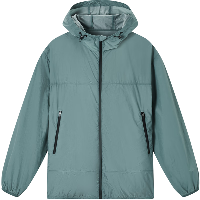 Gxgjeans Men's Hooded Jacket New Lightweight Sun Protection UV Resistant Green 165/S
