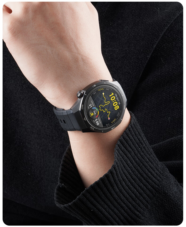 Watchbond Huawei Watch5 Strap GT5Pro/GT6Pro/GT6 Titanium Edition FKM Fluororubber Watch4Pro Sports Band GT5 Men's Buds Premium 8