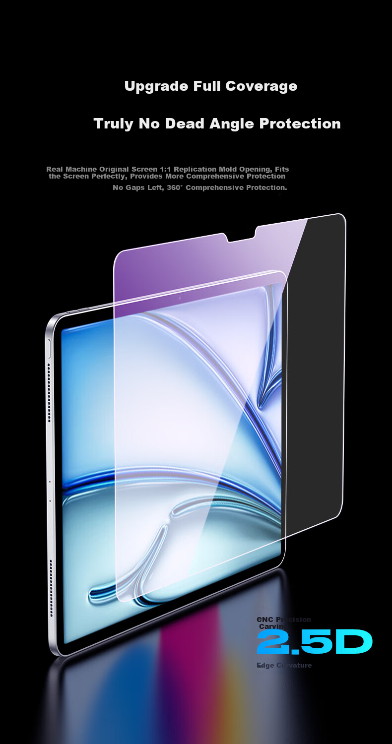 CangHua Tempered Glass Screen Protector for 2026 IPad Air 13, Eye Protection Anti-Blue Light, 13-Inch M4 Chip, Compatible with 2025 IPad Air 8/7/6 Apple Tablet Protective Film 6