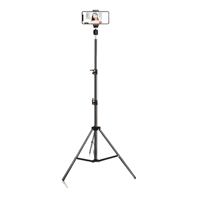KOVOL [Stable Upgrade to 2.1 Meters] Phone Stand, Floor Tripod, Live Streaming, Short Video, Exam, Portable, Outdoor, Adjustable Height, Triangular Folding Stand, Photography, Selfie Gadget
