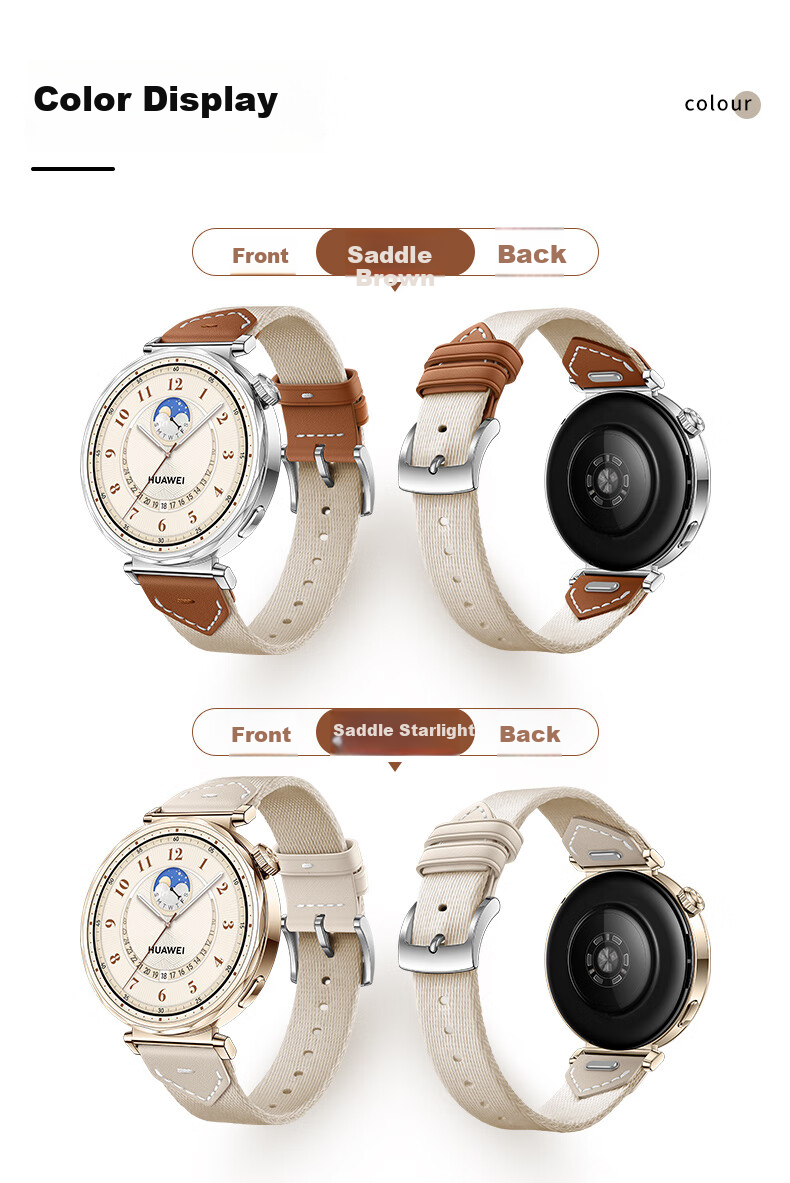 Weiqiantu [Women's Woven] Strap Compatible with Huawei GT7/GT6/GT5/Pro Watch Band, Watch6/Pro Watch Band for Women, 41mm/GT4/WATCH5 Strap, Fashionable for Wome 9