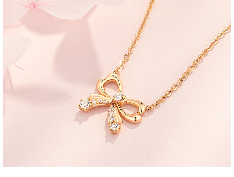Grace Girl Butterfly Necklace for Women, Fashionable Luxury Rose Gold Jewelry, Anniversary Birthday Gift for Girlfriend 5