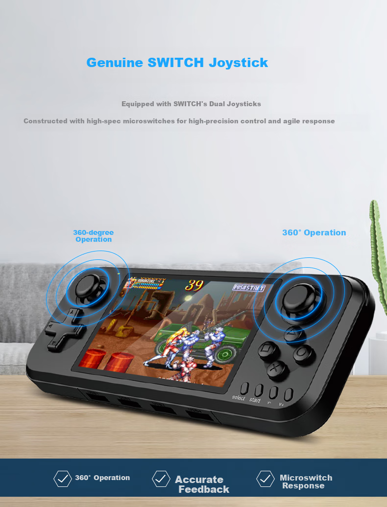 Xiaobawang Q400 Game Console, PSP Handheld, Switch Dual Joysticks, HD Screen, GBA Classic Arcade Games, Supports Multiplayer Battles, Portable Handheld Console 8