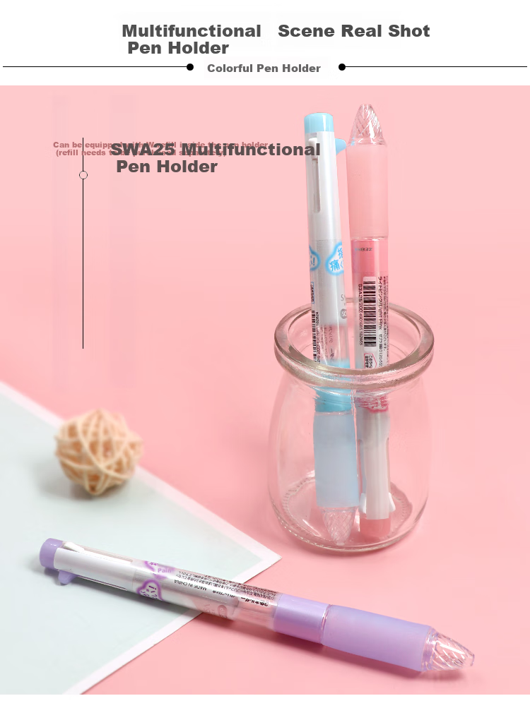 ZEBRA 3-Color Multifunctional Pen Barrel, SARASA Series Colored Gel Pen Barrel (Refill RNJK5), S3A15 White Barrel, Buy One Get One Free 1