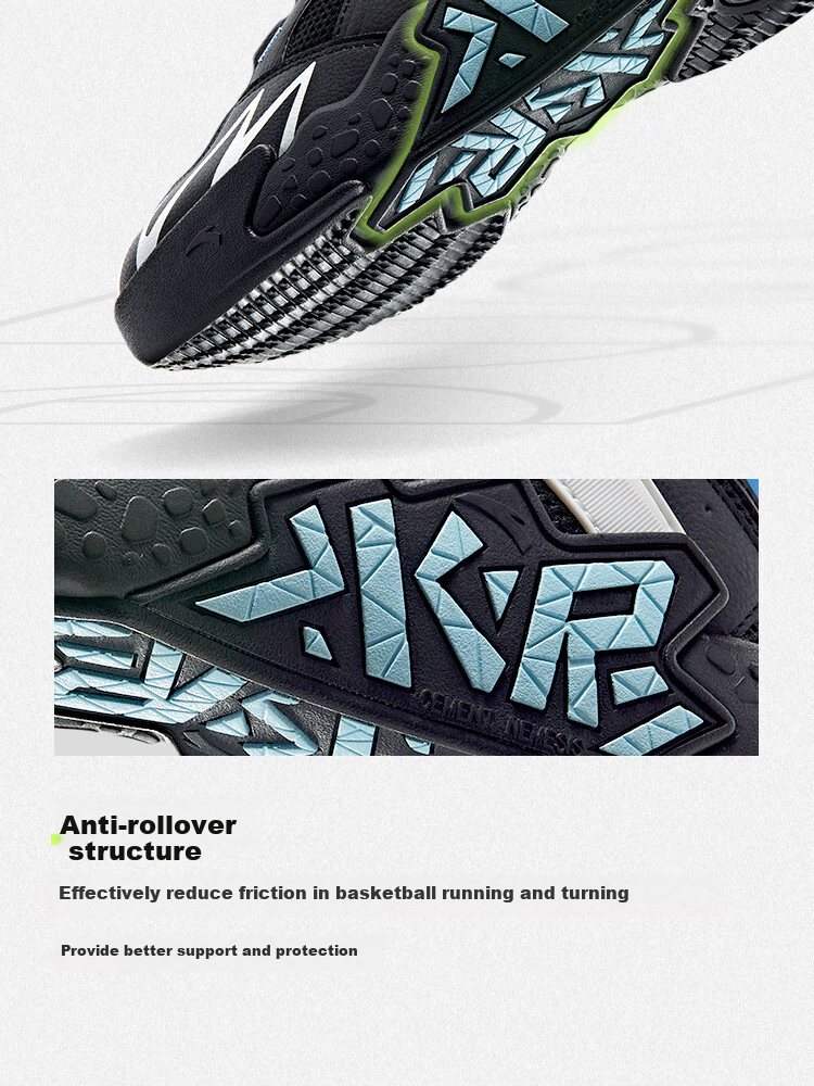 ANTA Children's Sports Shoes for Boys, Spring Wear-Resistant Practical Basketball Shoes with Cement Star Design A12511101 27