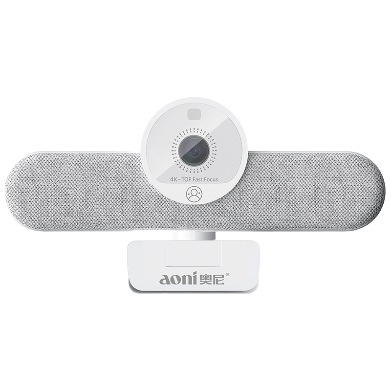 Aoni Live Streaming Camera, One-Click Beauty, 4K Ultra-High Definition Computer Webcam Wide-Angle Fast Auto-Focus with Noise Reduction Microphone, for Laptops And Desktop Computers Video NX1s