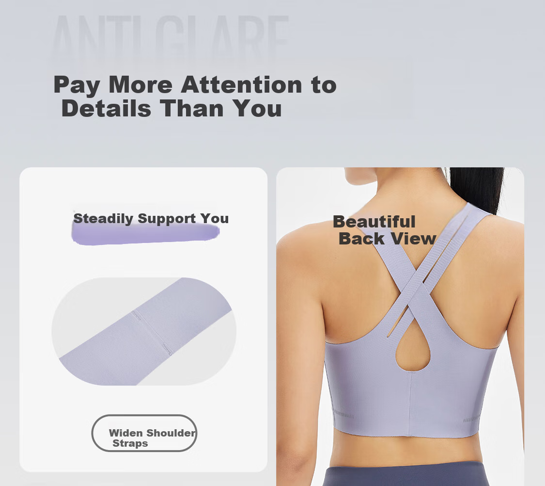 Keep Women's Sports Bra with Beautiful Back Design, Medium Firmness Yoga Bra, Quick-Dry Pilates Vest, Push-Up Anti-Shock Fitness Training Wear 12