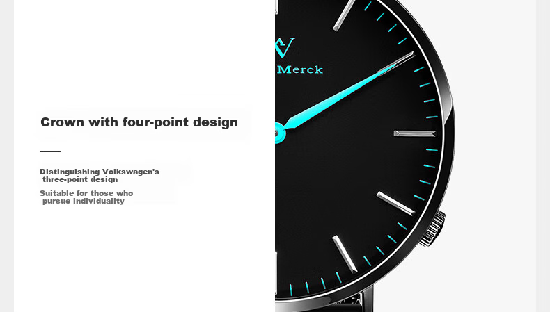 Welly Merck Swiss Watch, Business Quartz Men's Watch, Waterproof Birthday Gift 18