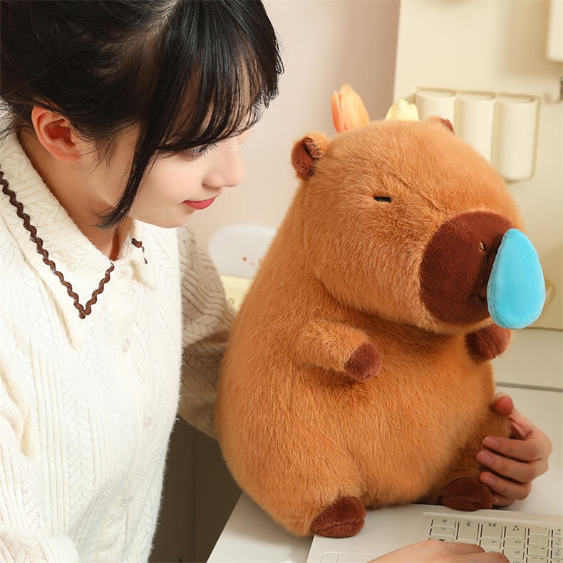 Beishangxing Capybara Plush Doll Large Stuffed Toy Children's Companion Pillow for Boys And Girls Birthday Gift