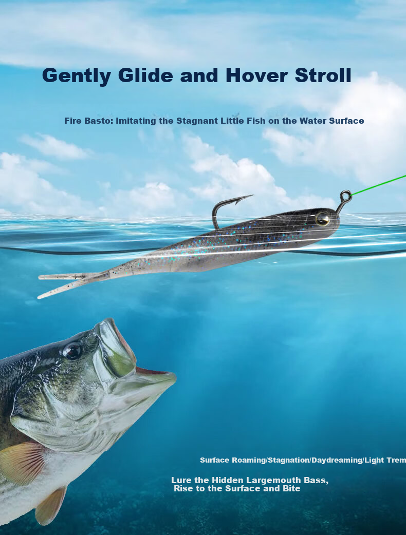 Guowangliya Micro Lead Hook, Fire Basting Tomidostu Hook, Reinforced Small Weight Invisible Worm Hook, Black Pit Insert Lead Hook 3