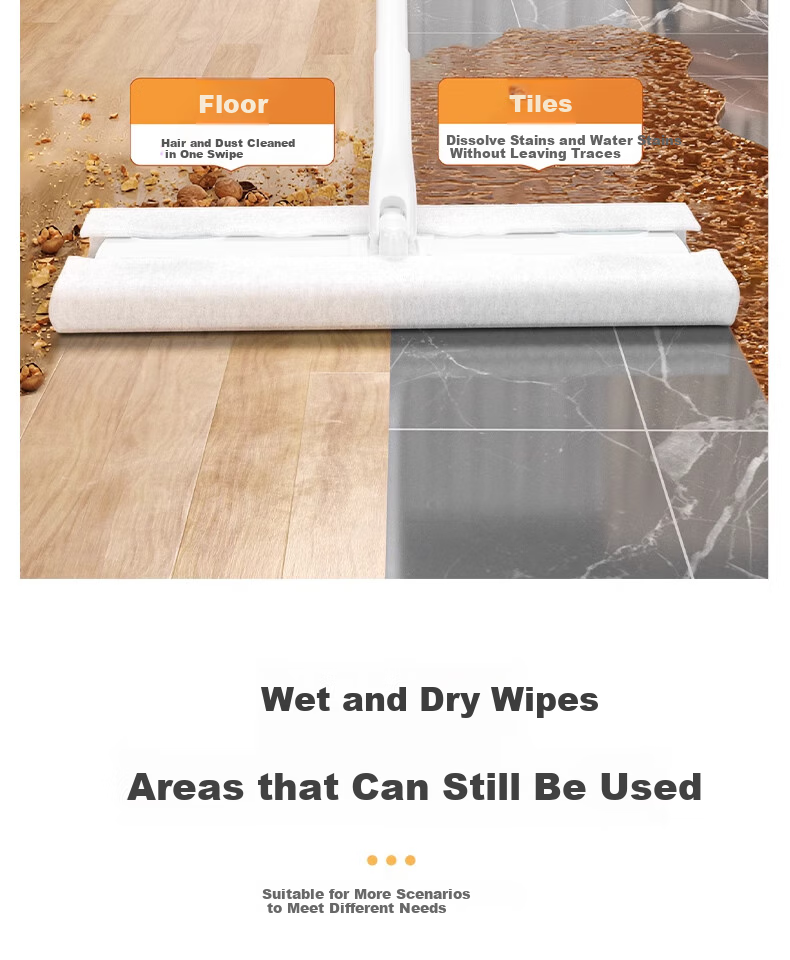 CHUSHE Disposable Large Mop Replacement Wipes, 20*30cm, 100 Pieces, Floor Static Dust Removal Paper, Antibacterial, Lazy Person's Cleaning Cloth 16