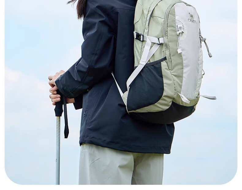 CAMEL Cloud Stream Oxygen Bag, Outdoor Hiking Backpack, Sports Travel Trekking Waterproof Rucksack, Gray-Gree 3