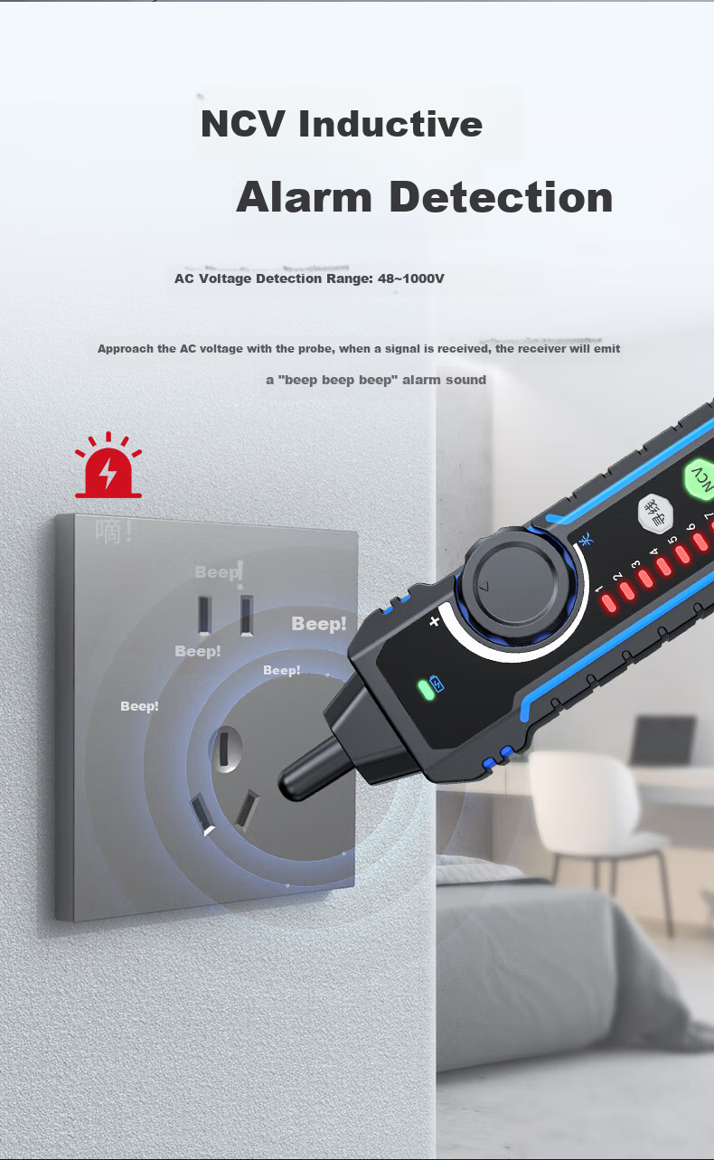 Jingmingshu NF-8209pro Cable Tester, Network Cable Finder, Multifunctional Network Length And Breakpoint Tester, POE Live Wire Tracer, Anti-Interference, Noise-Free 9