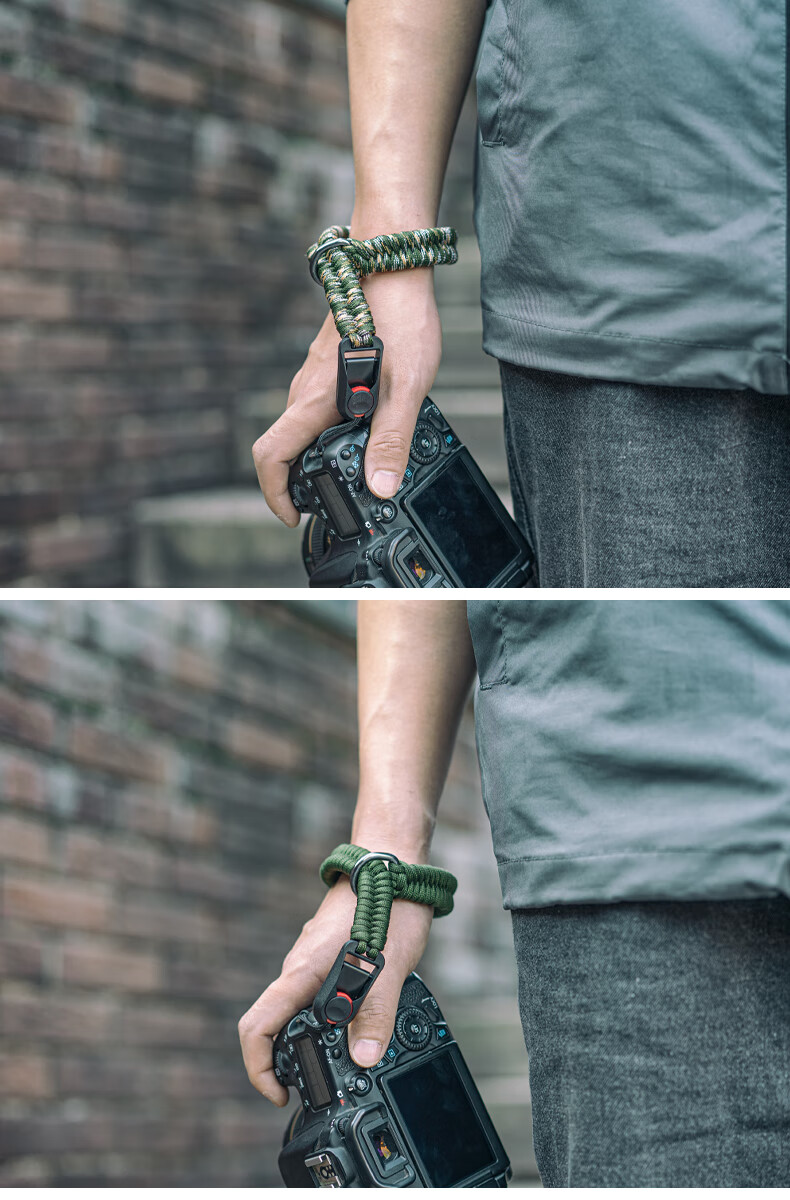 SUREWO Camera Quick Release Wrist Strap Compatible with Canon Sony Nikon Fuji DSLR Handwoven Vintage Anti-Lost Safety Wristband for Mirrorless Cameras 8