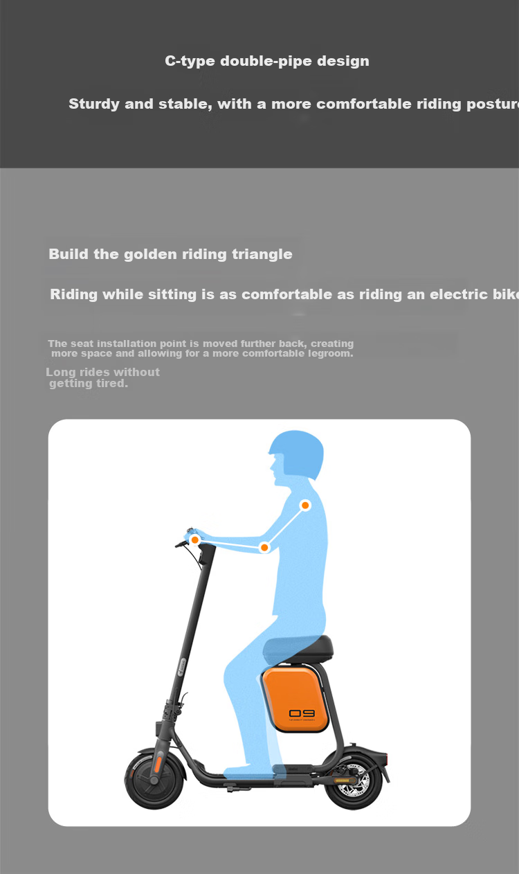Ninebot Electric Scooter Multifunctional Seat with Storage Box Bag, Only Suitable for F Series 1