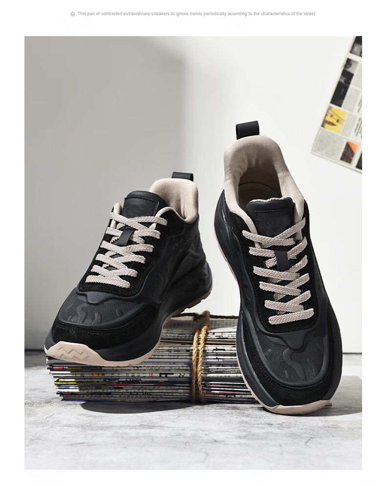 CARTELO Men's Casual Sports Sneakers, Autumn And Winter Thick-Soled Outdoor Jogging Hiking Travel Retro Versatile Classic New Style 16