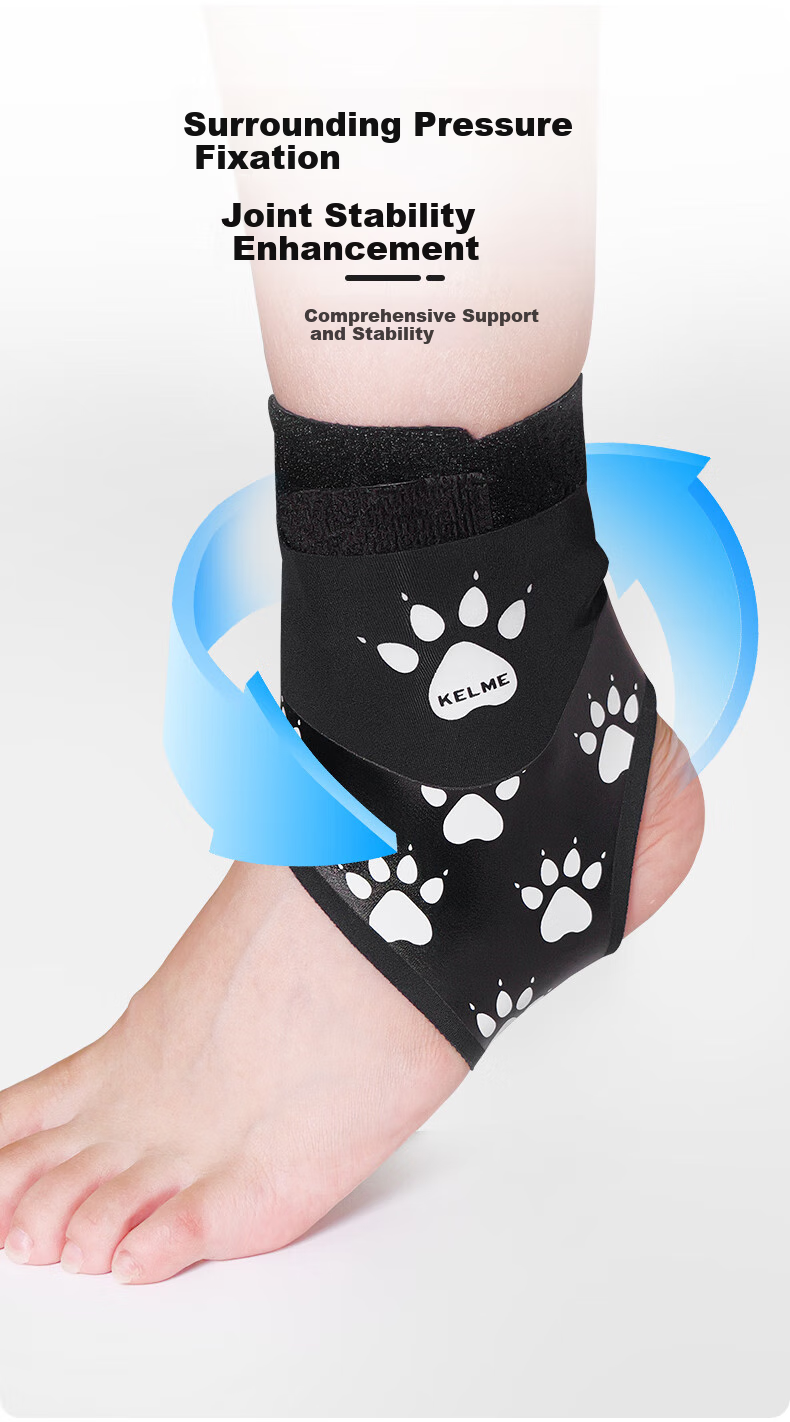 KELME Children's Ankle Brace, Anti-Sprain Foot And Ankle Protector, Sports Injury Prevention Sleeve, Professional Fixation for Kids 4