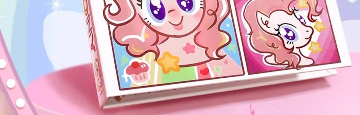 Shuxing My Little Pony Card Album Card Storage Book Small Card Collection Book Large Capacity Four-Grid High-Value Children's Card Collection Book 2