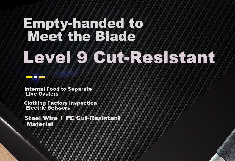Ams Cut-Resistant Gloves, Anti-Bite Anti-Stab Fishing Knife-Proof Stainless Steel Metal Wire Kitchen Cutting Butchering Specialized One Pair 1706 1