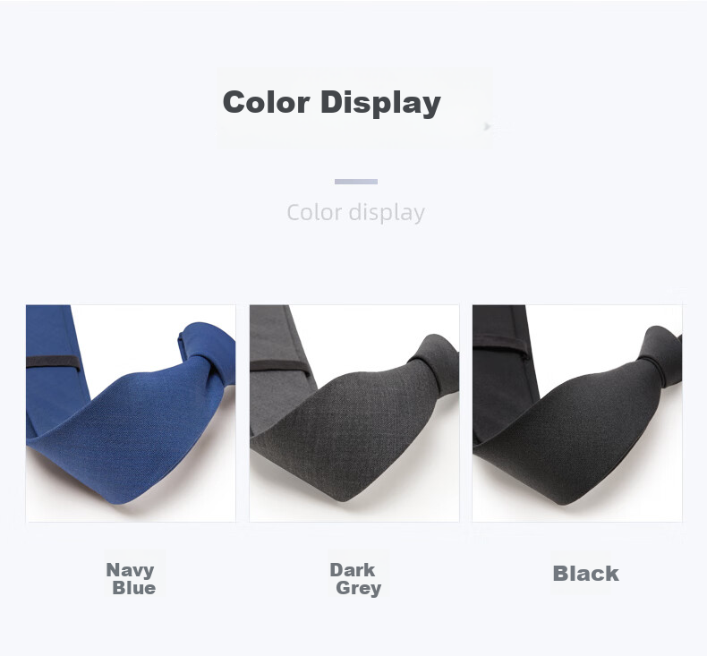 Luomeng Men's Wool Tie, Business Formal Wear, Solid Color Versatile Style for Interviews, Work, Weddings, 5.5cm Hand-Tied Gift Box Packaging 9