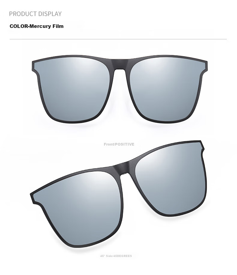 GOGOSOON Myopia Glasses And Sunglasses Clip-On, Ultra-Light Invisible Clip-On Polarized Glasses for Men And Women, Specially Designed for Driving, Men's GM Sunglasses 25
