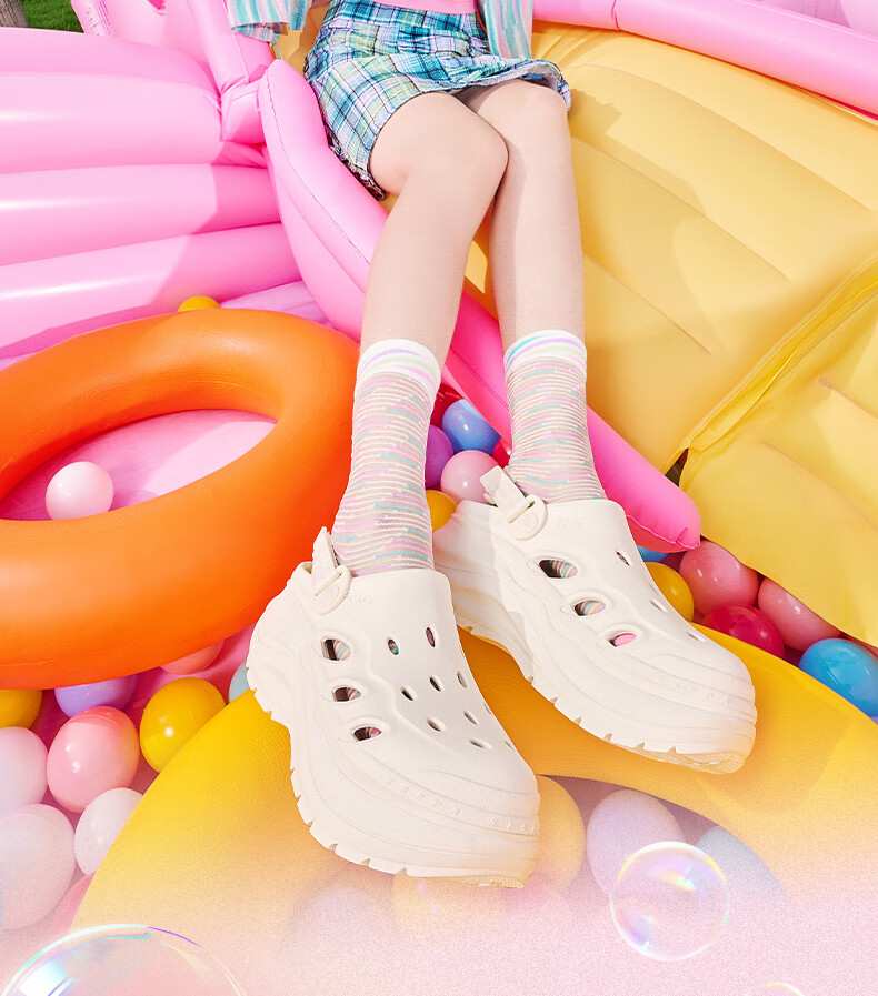 Kappa Official Women's Breathable Hole Shoes Sandals Casual Sports Outdoor Slippers Women's Classic White 37-38 19